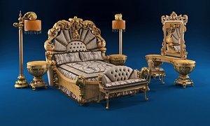 bed giardino italiano 3d model