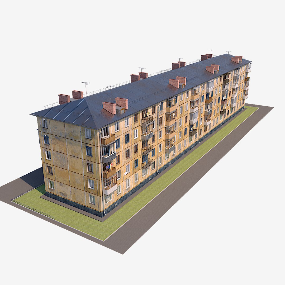 Soviet House 3D Model - TurboSquid 1466422