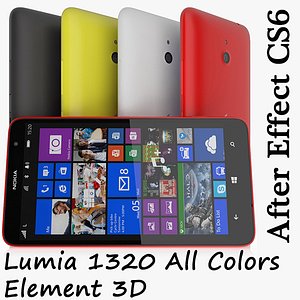 lumia 1320 element 3d 3ds