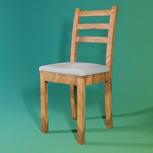 3D Wooden chair