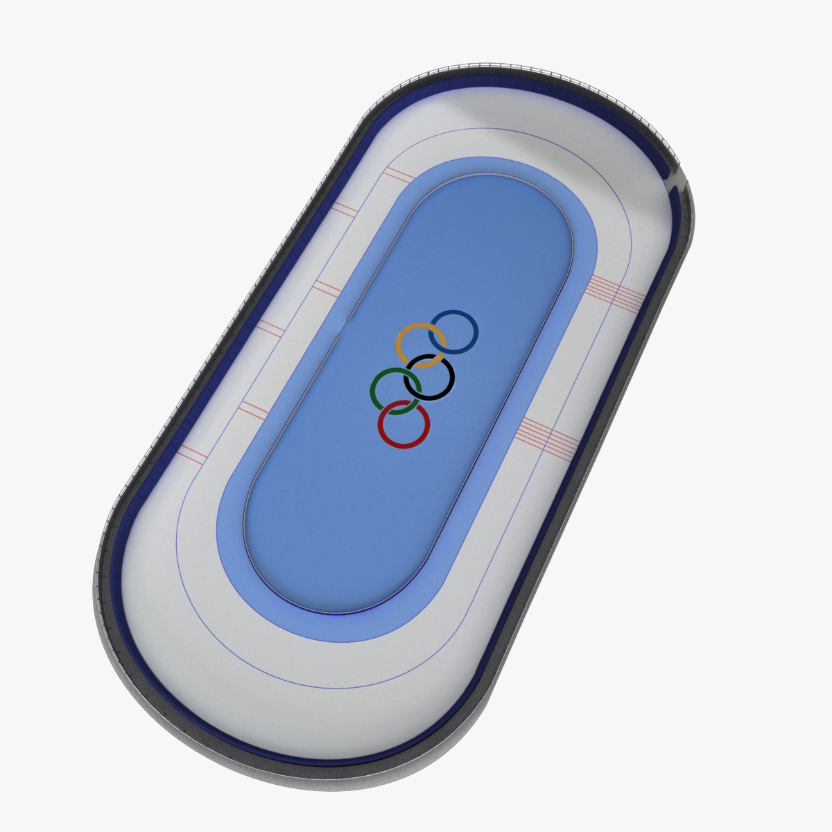 3d model speed skating rink