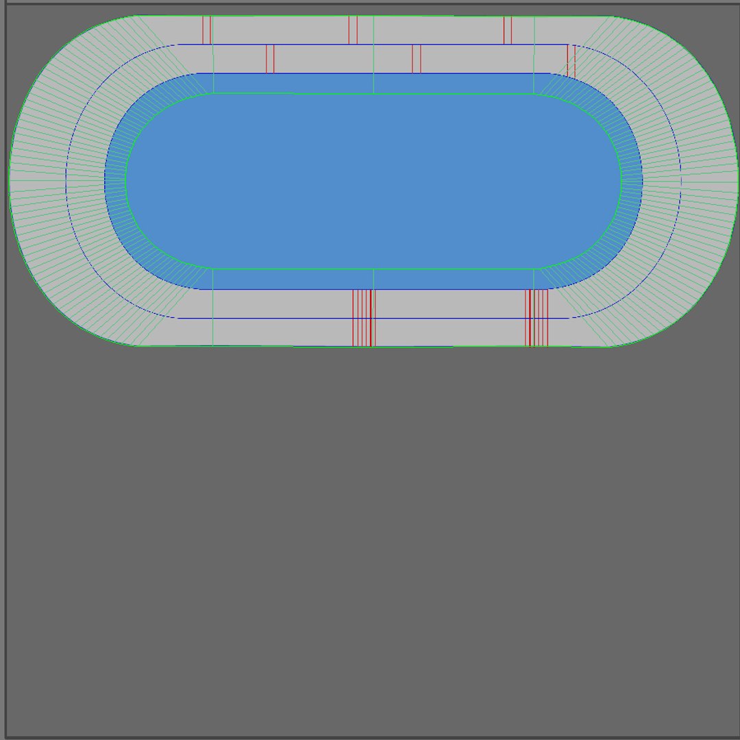 3d model speed skating rink