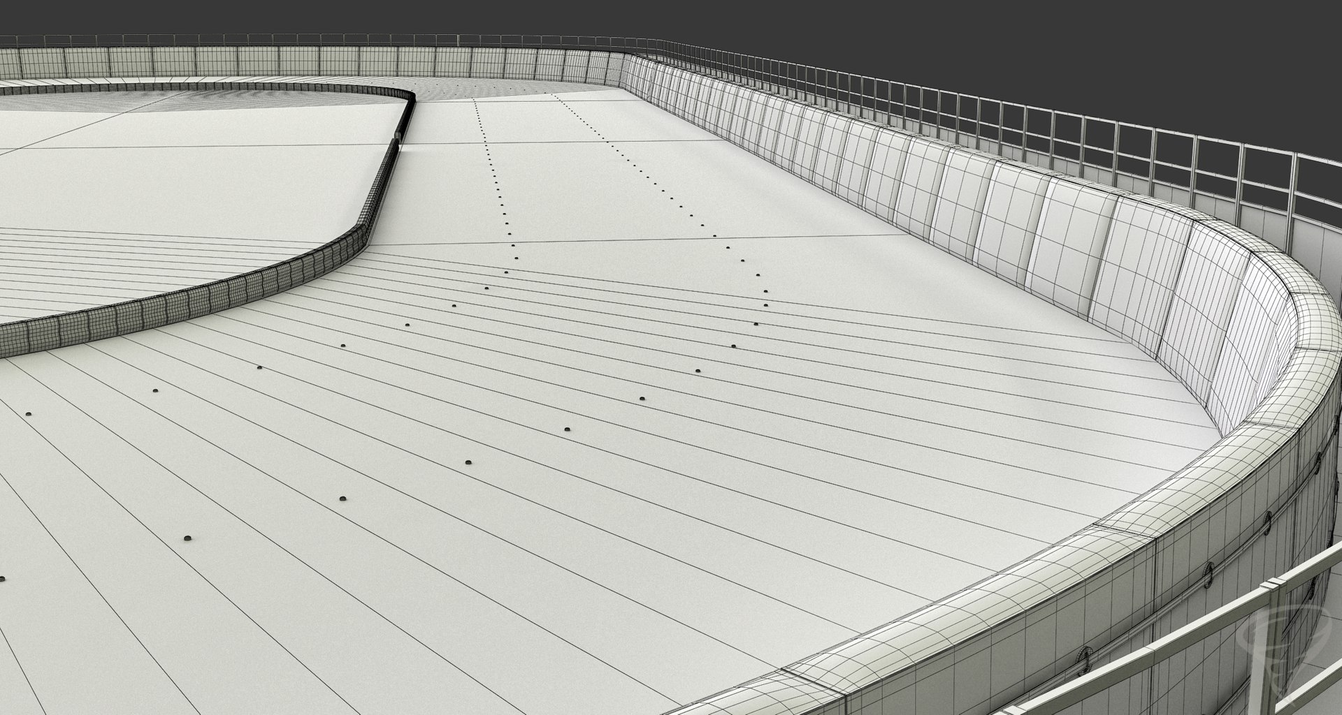 3d model speed skating rink