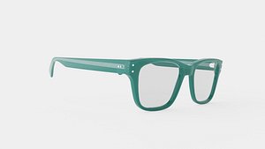 Forest Green Rectangular Eyeglasses
