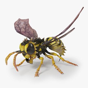 wasp monster bat wings 3D model