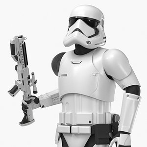 3D Star Wars First Order Stormtrooper Rigged