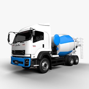 ISUZU DECA-GXZ360 cement Mixer 3D