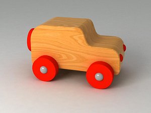 Wood toy car
