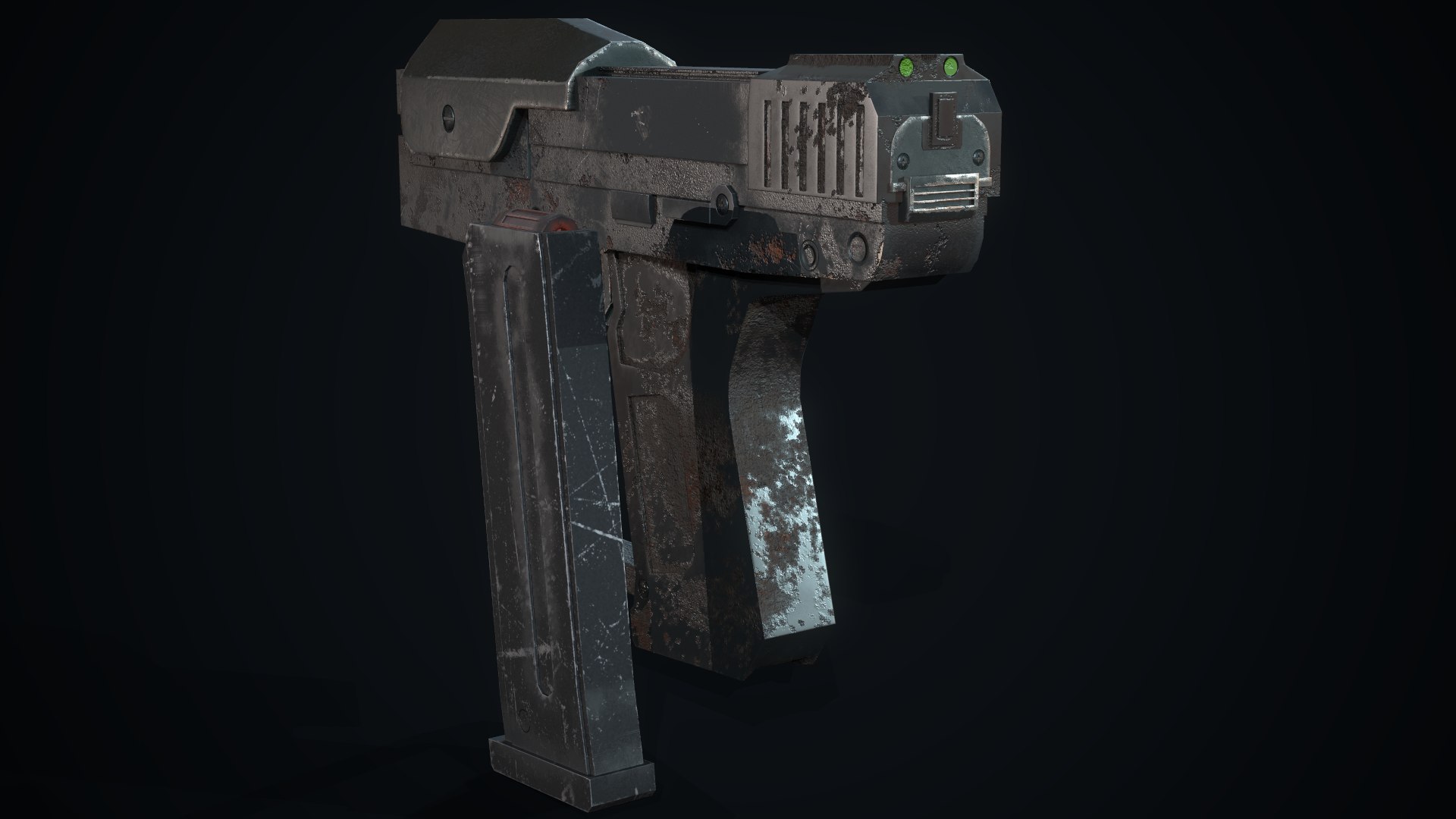 Sci Fi Gun Pistol 3D Model - TurboSquid 1614766