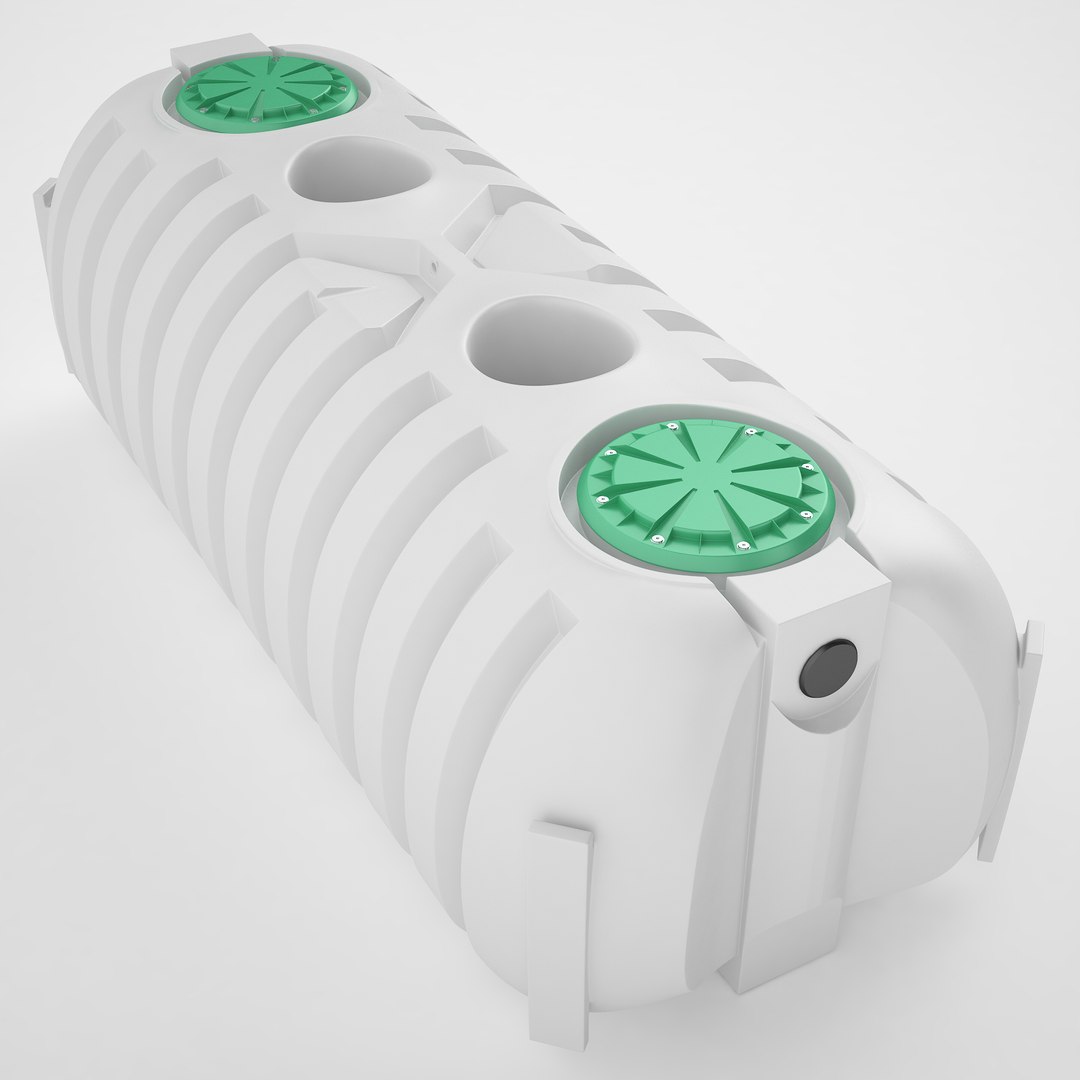 3D Model Low Profile Plastic Septic Tank 03 - TurboSquid 2058703