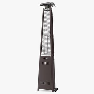 pyramid carillon patio heater 3D model