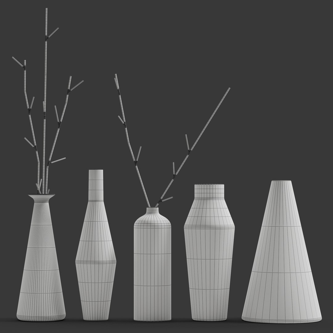 Decor Set 10 Vases 3D Model - TurboSquid 2056709