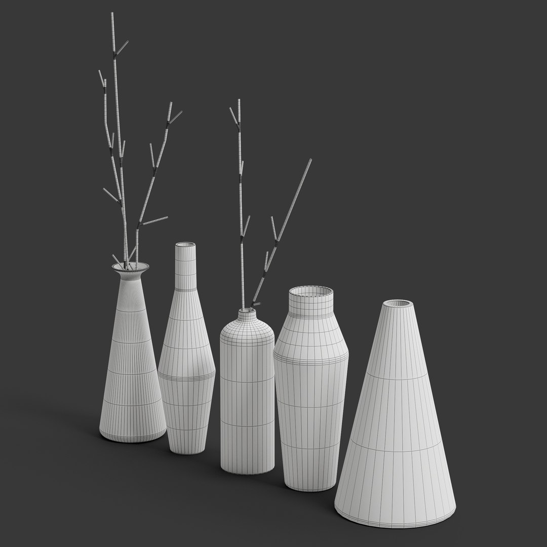 Decor Set 10 Vases 3D Model - TurboSquid 2056709