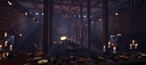 3D The Emberfang Tavern Medieval Cozy Environment
