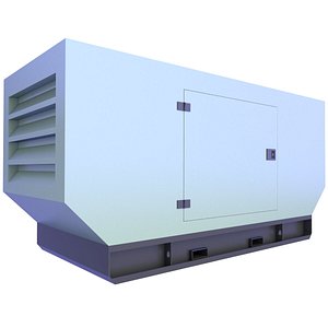 3D Diesel Generator Low Poly 8