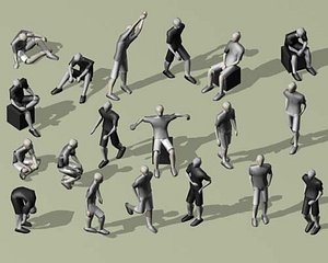 man people male 3d 3ds