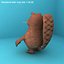 funny cartoon beaver 3d model