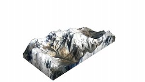 3D model Saraghrar Mountain