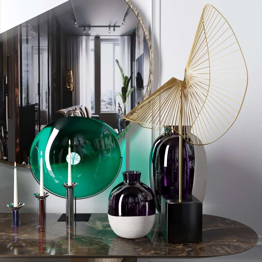 3D Decorative Set Vases Venini Model - TurboSquid 1402276