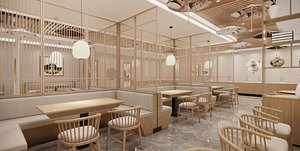 3D model Restaurant Coffee Shop-A17