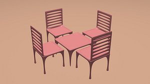 table chair 3D model