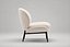 Sillón moderno de tela bouclé - Modelo de muebles PBR de alta calidad