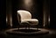 Sillón moderno de tela bouclé - Modelo de muebles PBR de alta calidad