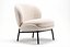 Sillón moderno de tela bouclé - Modelo de muebles PBR de alta calidad