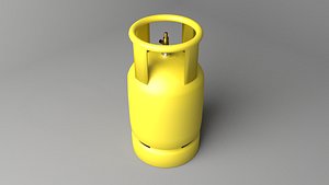 liquefied petroleum gas cylinder 3D model