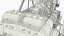 Mining Dragline With Long Boom White Rigged for Cinema 4D 3D