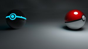 Dark and Normal pokeball