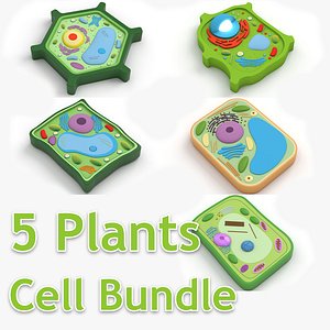 5 Plants Cell Collection 3D model