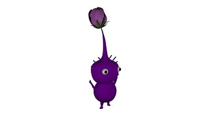 3D purple bud pikmin
