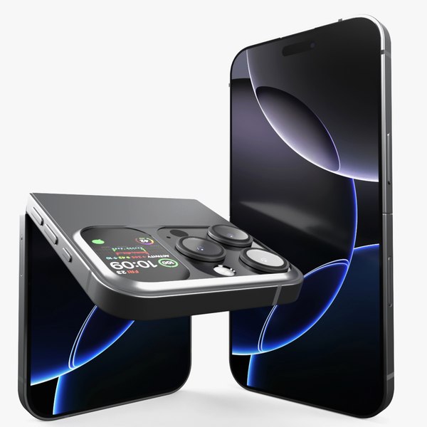 翻盖手机 深空灰色 Rigged3D模型 - TurboSquid 2319037