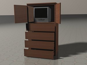 cinema4d malm tv cabinet