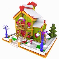 Cartoon Love House (Winter)