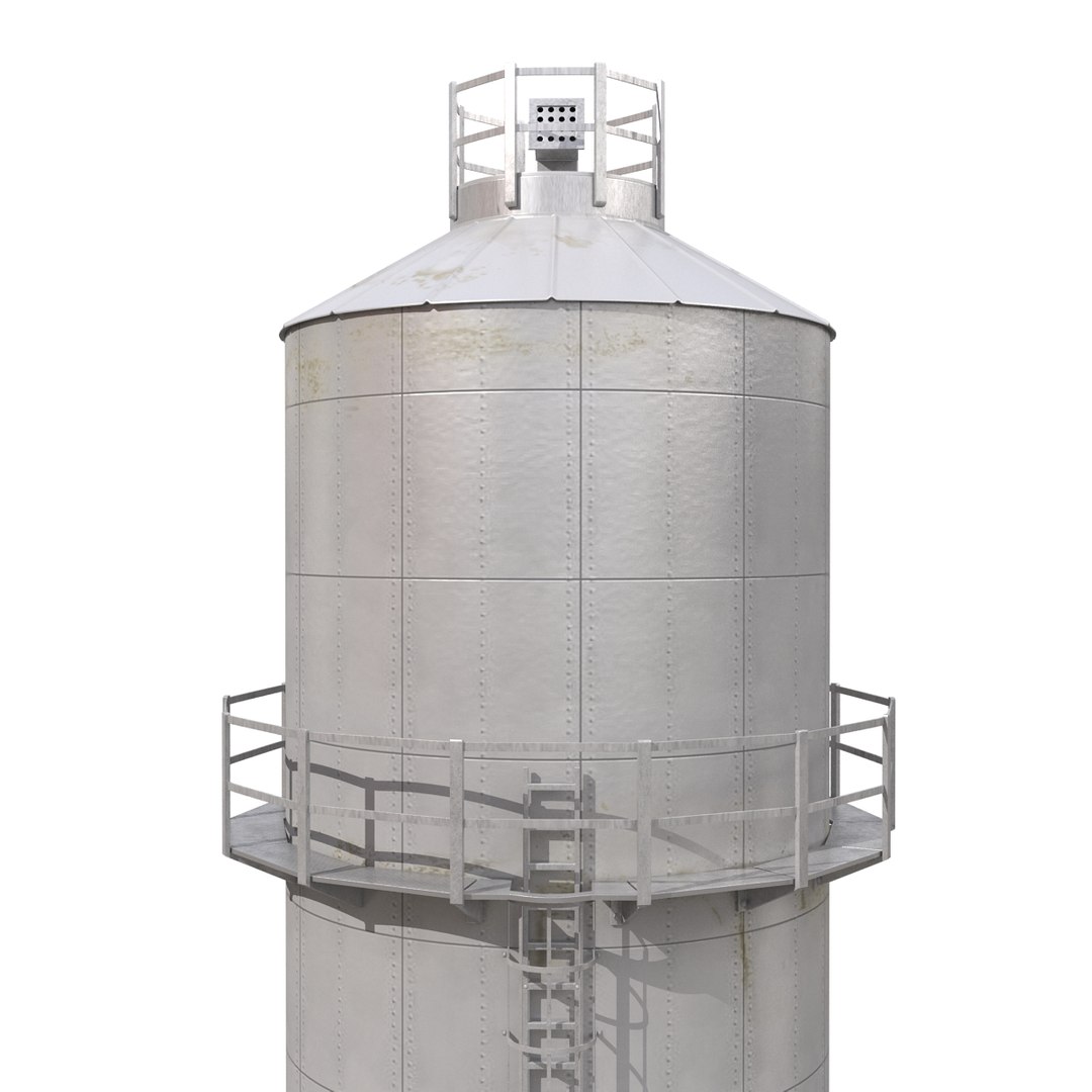 3d Industrial Tower Grain Dryers Model