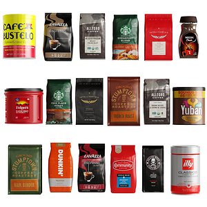 18 Coffee Pack 3D model