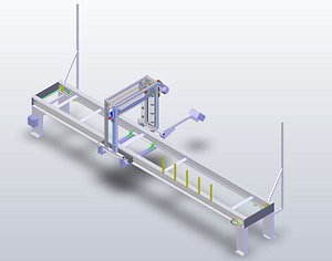parallel guided package saw 3D model