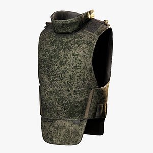 3D Modern Combat Vest - Game Ready Digital Camo model