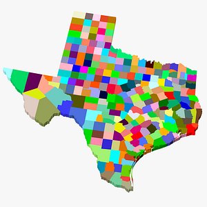 County Map-Texas