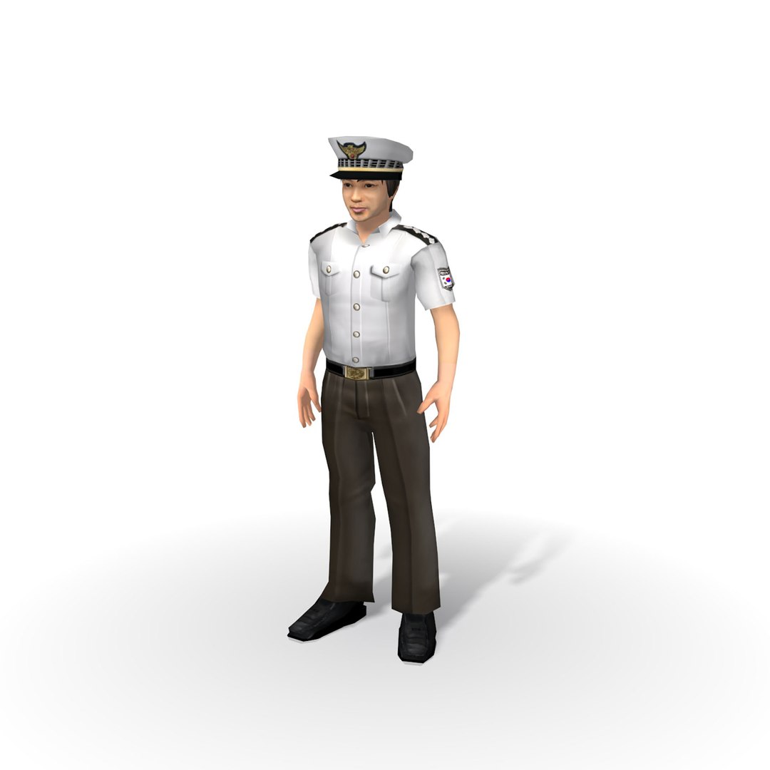 Policeman 3D Model - TurboSquid 2079419