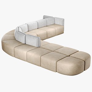3D Sofa Caterpillar model