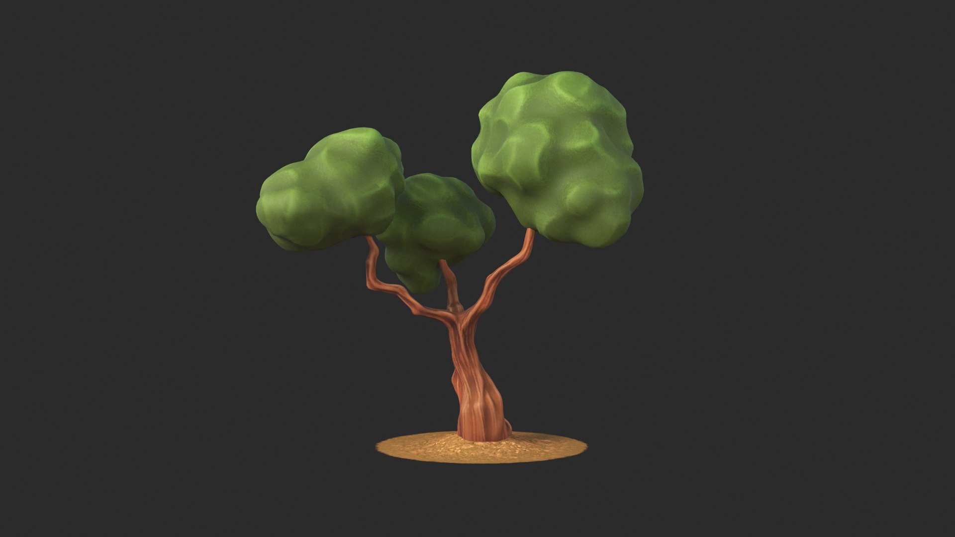 Stylized Tree V3 3D Model - TurboSquid 2037365