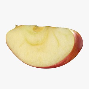 3D model Ambrosia Apple 01 Cut Seedless - Raw Scan