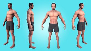 3D New Stylized Male 3D Character - Rigged model