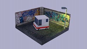 3D truck polygonal