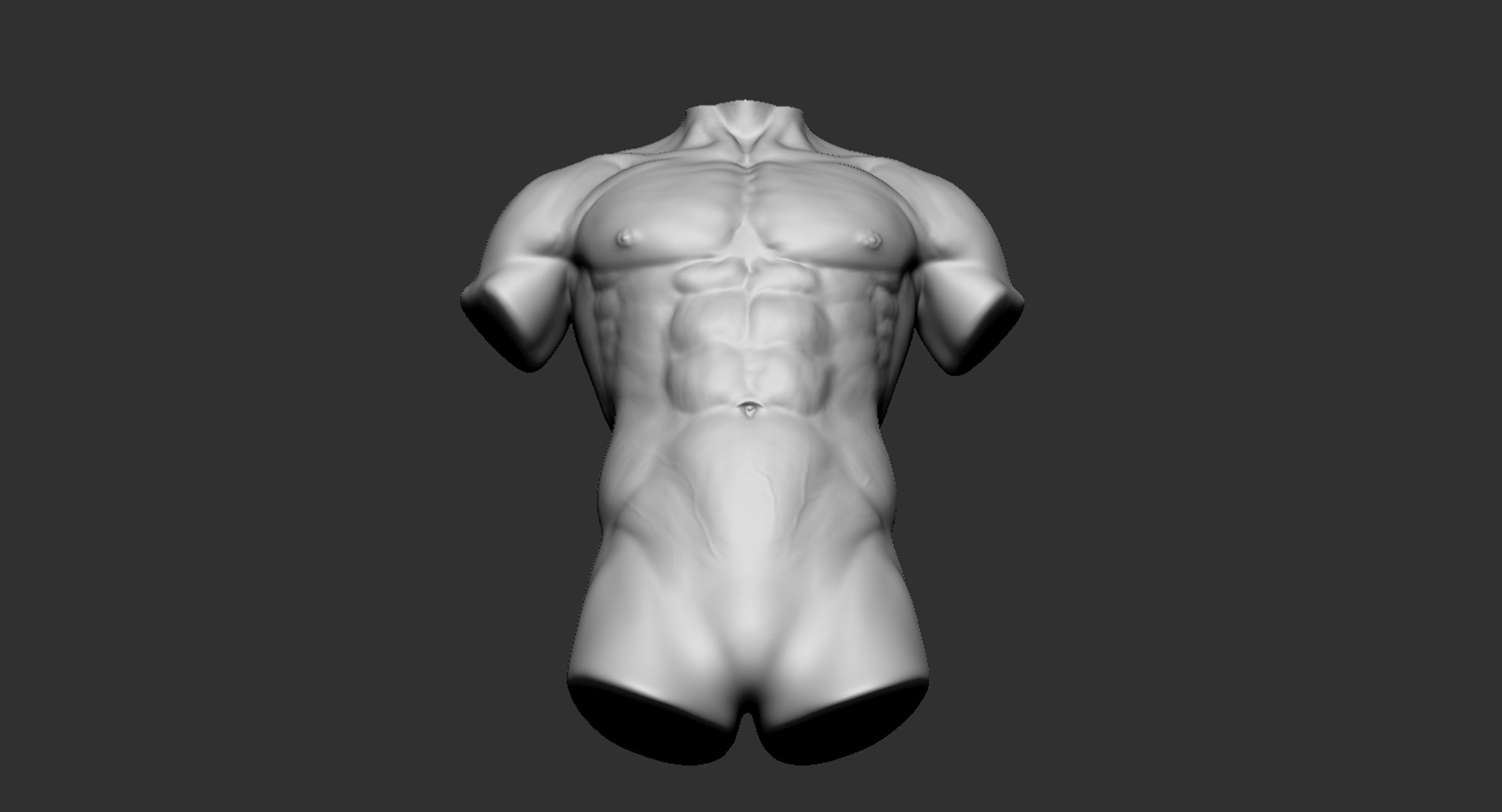 Human muscular torso 2019 model - TurboSquid 1440051