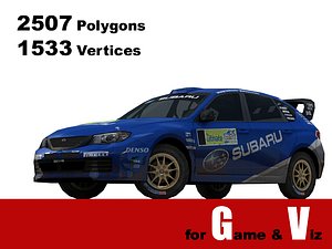 subaru impreza wrc 3d max