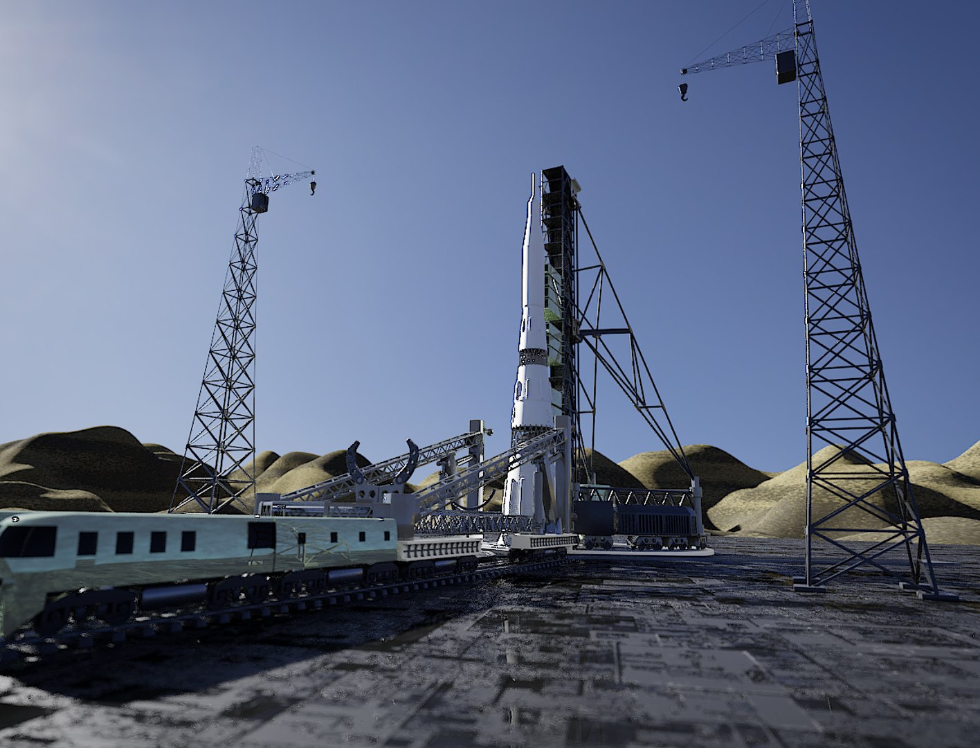 3D Rocket Launch Model - TurboSquid 1311417